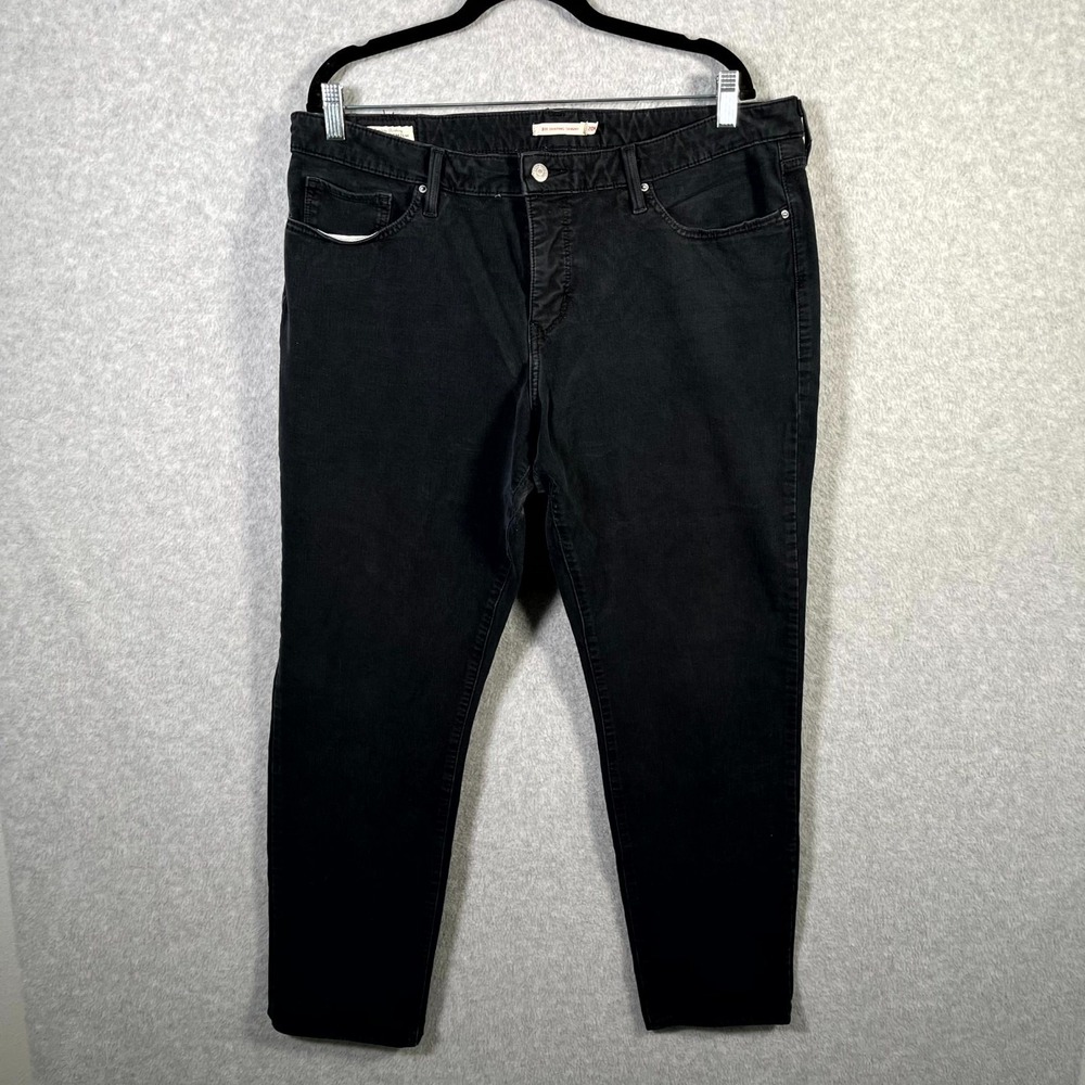 Levi's 311 Shaping Skinny Jeans Womens 20W Black Denim Cotton Stretch‎ Casual